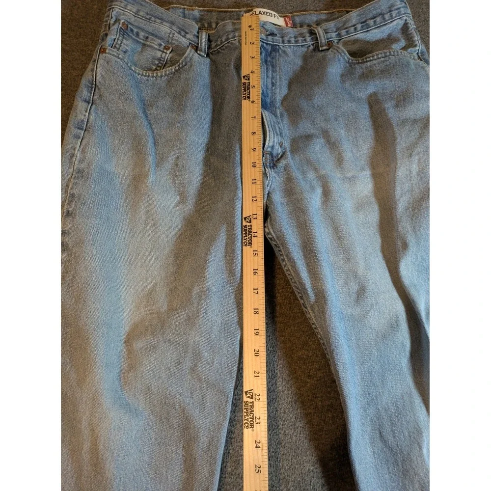 Levis 550 Jeans Mens 42x30 Blue Relaxed Fit Tapered Leg‎ Denim Mid Wash